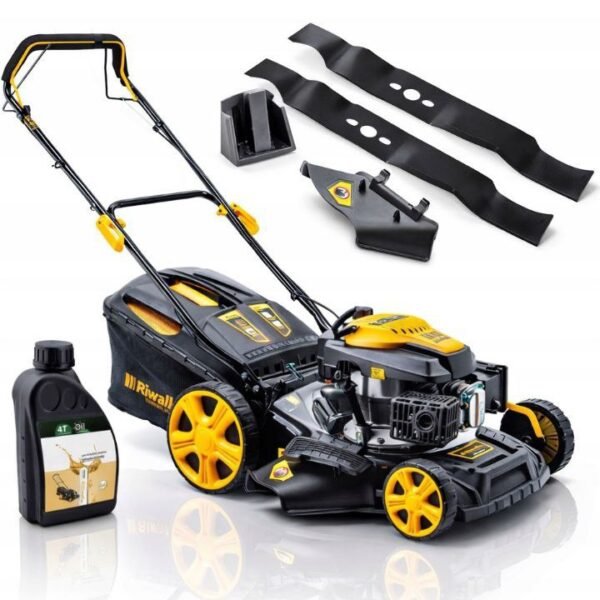 kosiarka spalinowa z napĘdem riwall 51cm 9w1 z napĘdem 5190pl z 2 noŻami