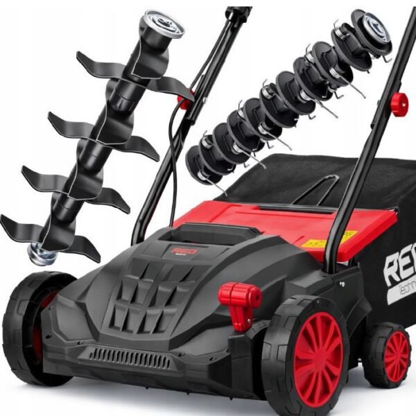 aerator wertykulator elektryczny 3w1 2400w z koszem aeracja wertykulacja